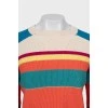 Вязаный свитер комбинированного цвета