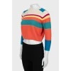Вязаный свитер комбинированного цвета