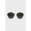 Солнцезащитные очки с логотипом на дужках 