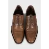 Мужские кожаные туфли коричневого цвета