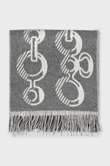 Кашеміровий шарф у принт