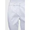 Белые брюки со стрелками