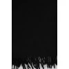 Черный шарф из шерсти и кашемира