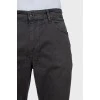 Мужские прямые джинсы серого цвета