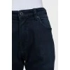 Прямые джинсы темно-синего цвета