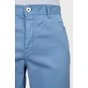 Мужские брюки голубого цвета 