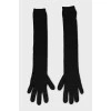 Вязанные удлиненные перчатки 