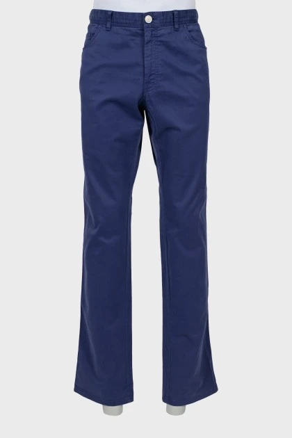 Чоловічі фіолетові джинси прямого крою