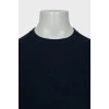Мужской свитер темно-синего цвета 