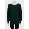 Кашемировый свитер зеленого цвета