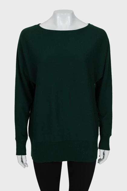 Кашемировый свитер зеленого цвета