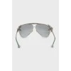 Серебристые солнцезащитные очки с диоптриями