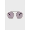 Фіолетові сонцезахисні окуляри з діоптріями