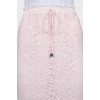Кружевная юбка розового цвета