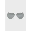 Сріблясті сонцезахисні окуляри авіатори