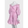 Фіолетова сукня міні з биркою