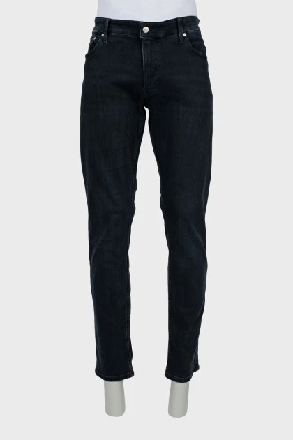 Чоловічі джинси slim fit чорного кольору