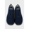 Мужские текстильные кроссовки синего цвета