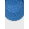 Синяя кепка декорированная ушками