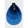 Синяя кепка декорированная ушками