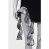 Сукня міні зі сріблястим декором
