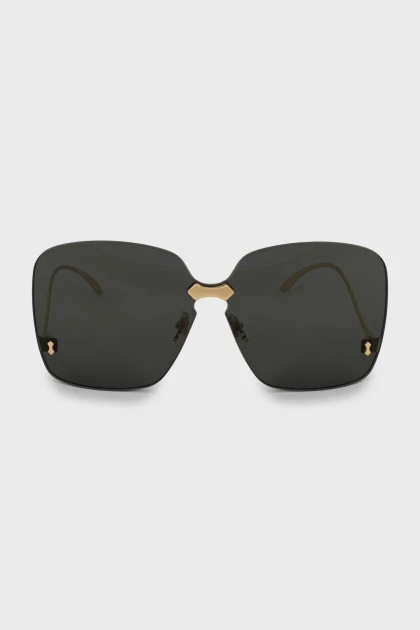 Сонцезахисні окуляри гранд із золотистими дужками