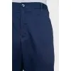 Мужские синие брюки с резинкой на поясе