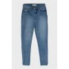 Джинси skinny fit блакитного кольору