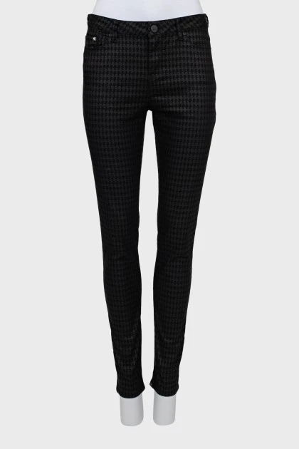 Джинси skinny fit в принт