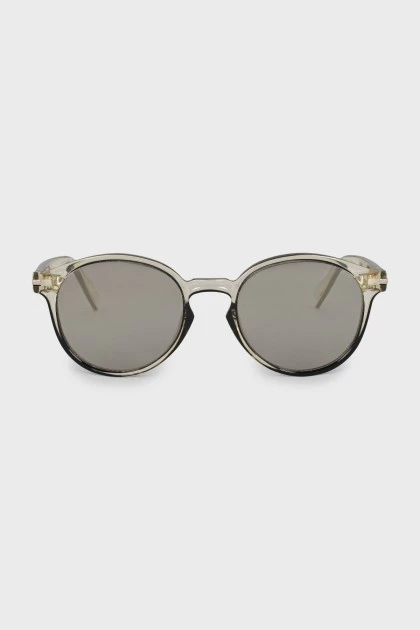 Солнцезащитные очки browline с зеркальными линзами