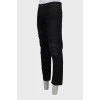 Чоловічі чорні джинси slim fit