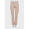 Бежеві джинси slim fit