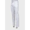 Чоловічі білі штани regular fit
