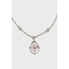 Серебряный комплект из кольца и подвески