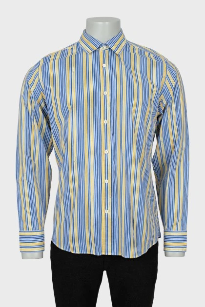 Чоловіча смугаста сорочка slim fit