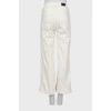 Білі джинси wide leg fit