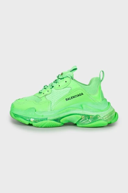 Зелені кросівки Triple S