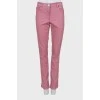 Джинси slim fit рожевого кольору