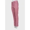 Джинси slim fit рожевого кольору