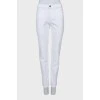 Джинси skinny fit білого кольору