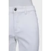 Джинси skinny fit білого кольору