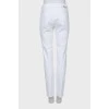 Джинси skinny fit білого кольору