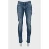 Чоловічі джинси slim fit з потертостями