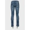 Чоловічі джинси slim fit з потертостями