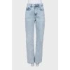 Джинси mom fit з рваним ефектом