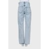Джинси mom fit з рваним ефектом