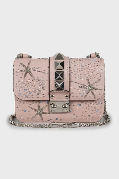 Шкіряна сумка Rockstud Glam Lock