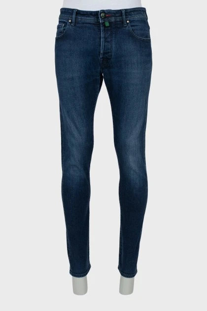 Чоловічі джинси slim fit синього кольору