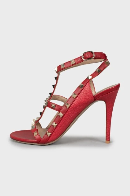 Кожаные босоножки Rockstud
