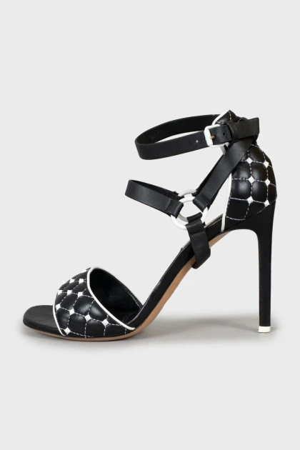 Шкіряні босоніжки Rockstud з шипами